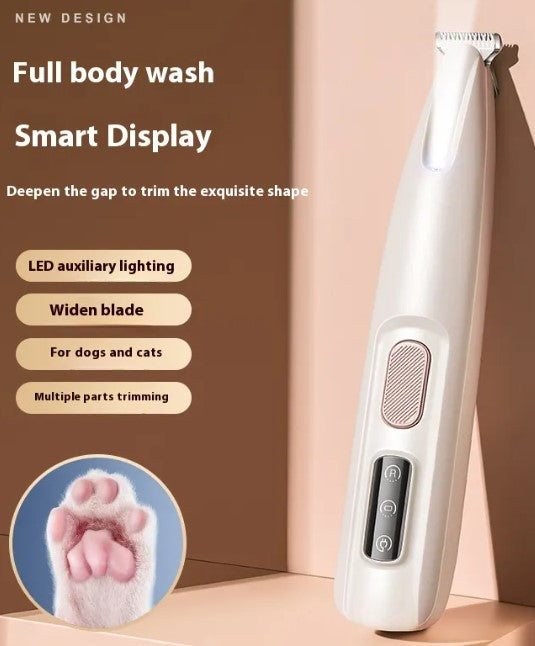 PawGlow Paw Pad Trimmer — Quiet LED Trimmer for Paw Fur
