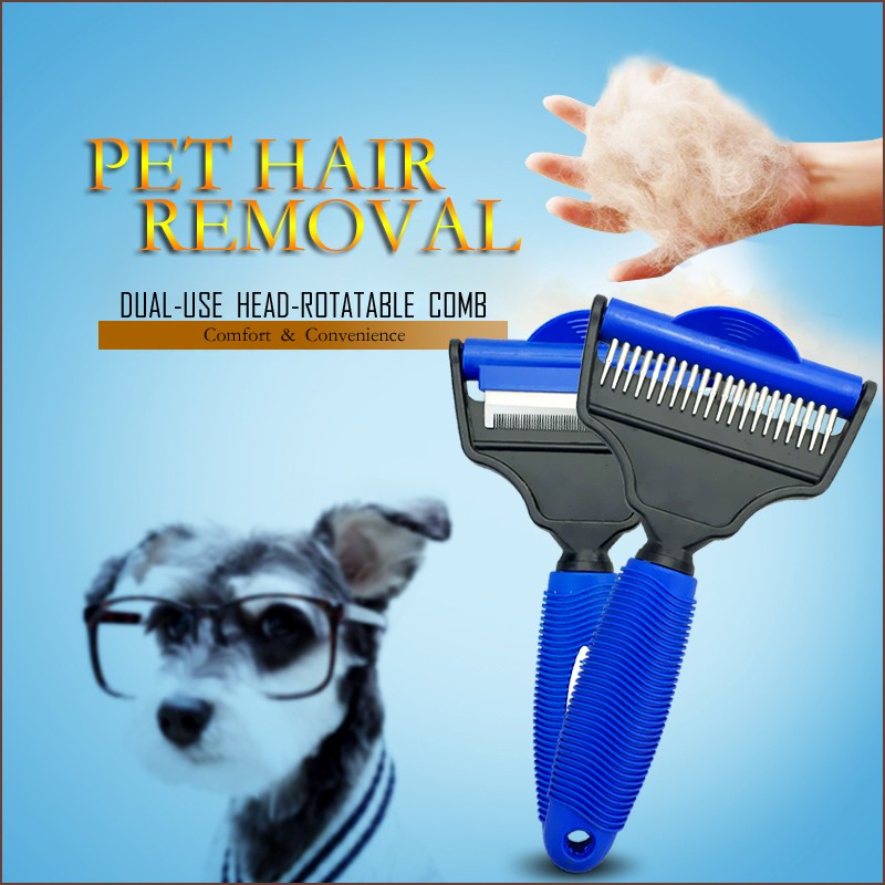 Pet De-Shedding Brush for Dogs, Grooming Tool